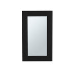 15" Black Wood Floating Bathroom Vanity