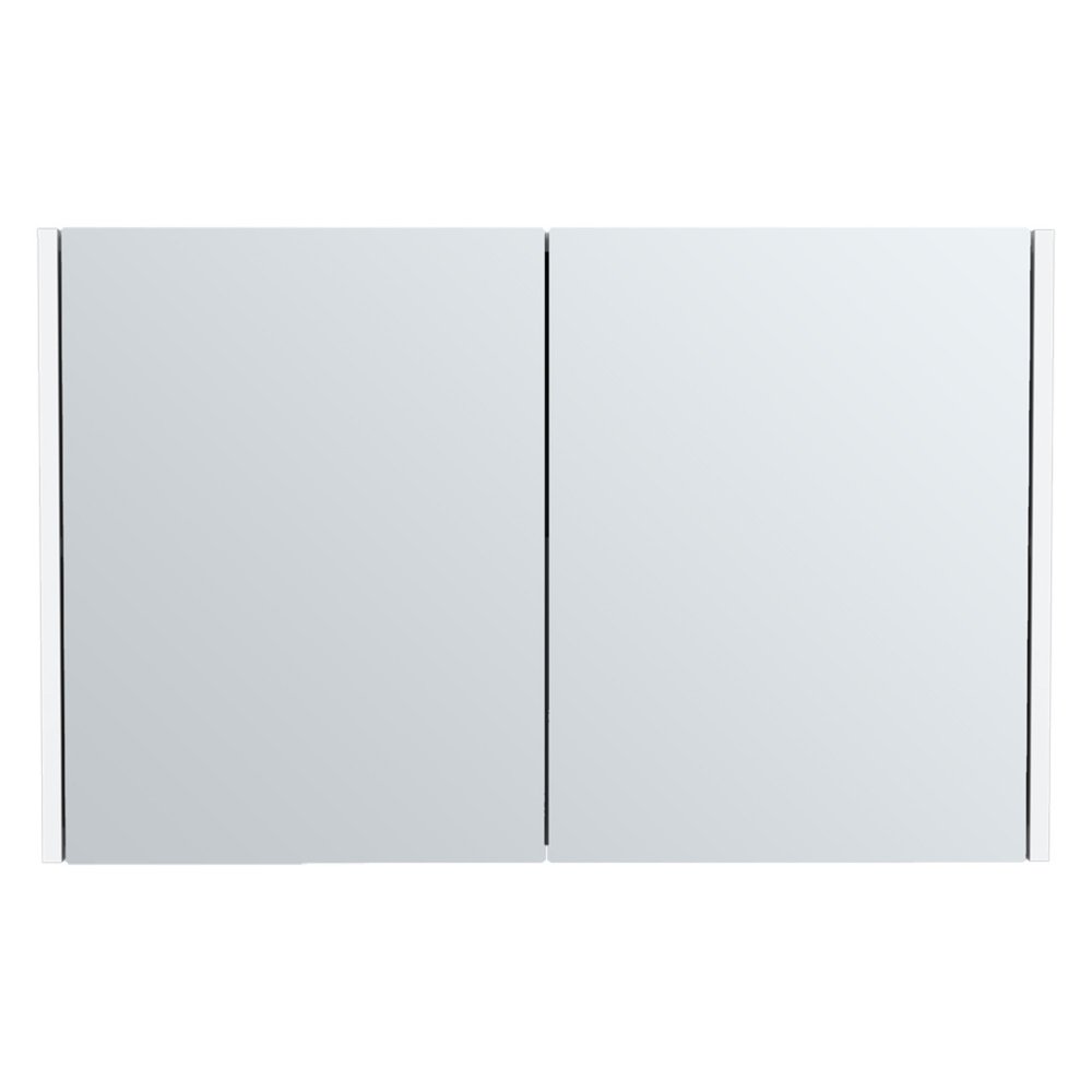32" White Wood Wall Mounted Double Door Medicine Cabinet