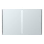 32" White Wood Wall Mounted Double Door Medicine Cabinet