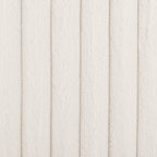89" Cream Faux Fur Sofa