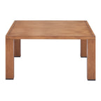 32" Brown Aluminum Square Outdoor Coffee Table