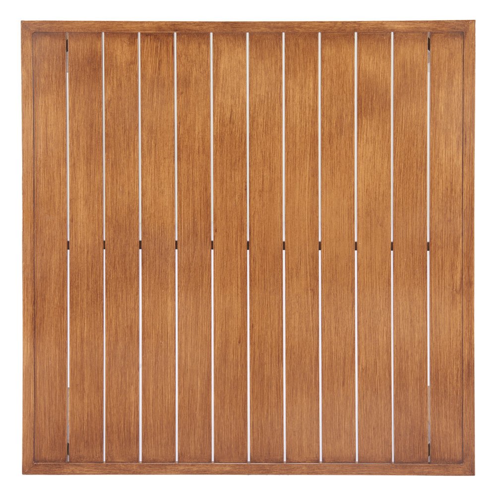 32" Brown Aluminum Square Outdoor Coffee Table