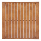 32" Brown Aluminum Square Outdoor Coffee Table