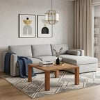 32" Brown Aluminum Square Outdoor Coffee Table
