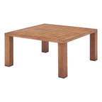 32" Brown Aluminum Square Outdoor Coffee Table