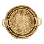 Set of Three Natural Water Hyacinth Basket