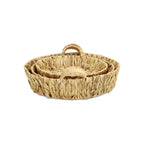 Set of Three Natural Water Hyacinth Basket