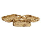 Set of Three Natural Water Hyacinth Basket
