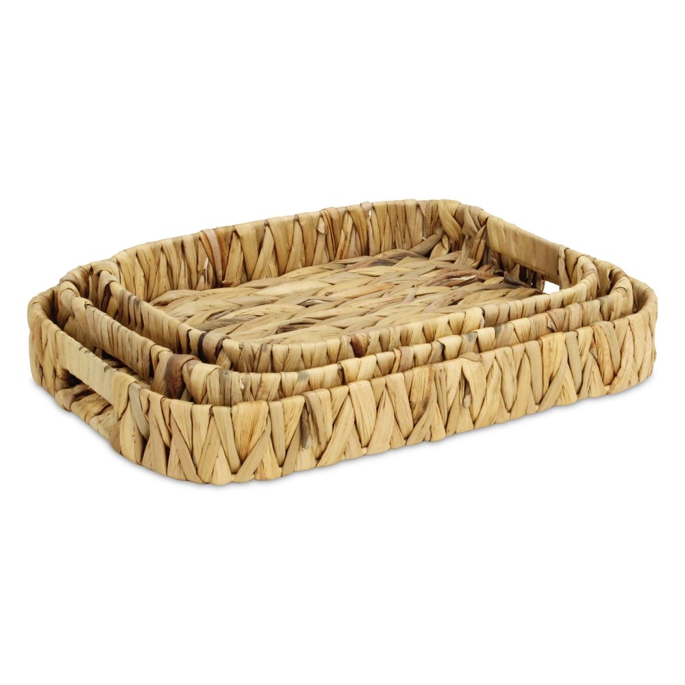 Set of Three Natural Water Hyacinth Basket