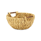 13" Natural Woven Water Hyacinth Basket