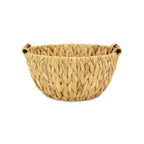 13" Natural Woven Water Hyacinth Basket