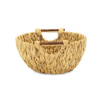 13" Natural Woven Water Hyacinth Basket