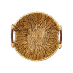 13" Natural Woven Water Hyacinth Basket