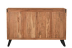 60" Natural Live Edge Solid Wood Six Drawer Double Dresser