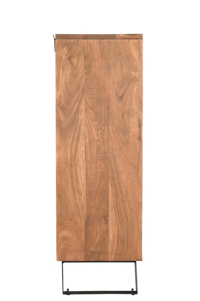36" Natural Live Edge Solid Wood Six Drawer Dresser