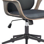 White Adjustable Height Rolling Office Chair