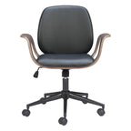 White Adjustable Height Rolling Office Chair