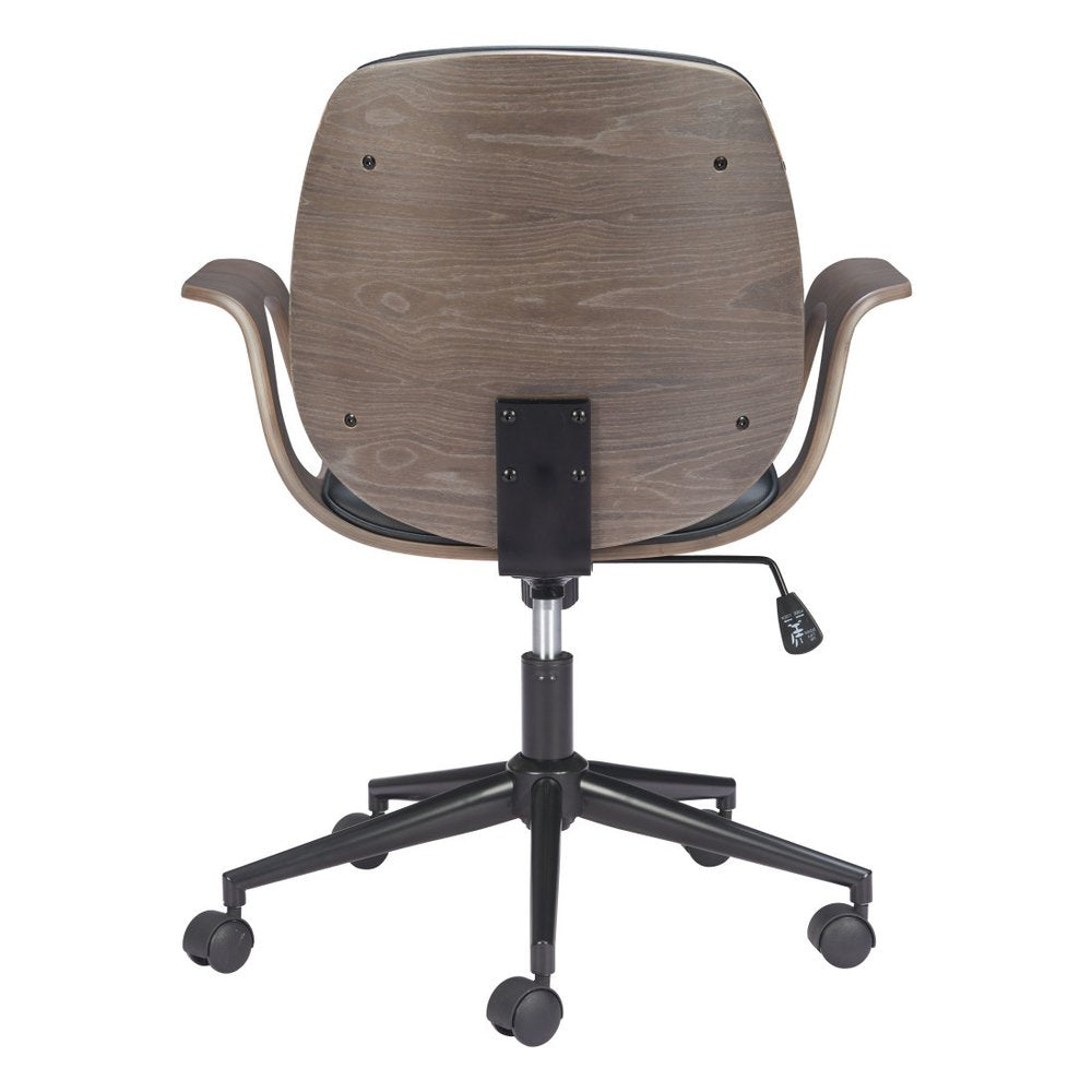 White Adjustable Height Rolling Office Chair