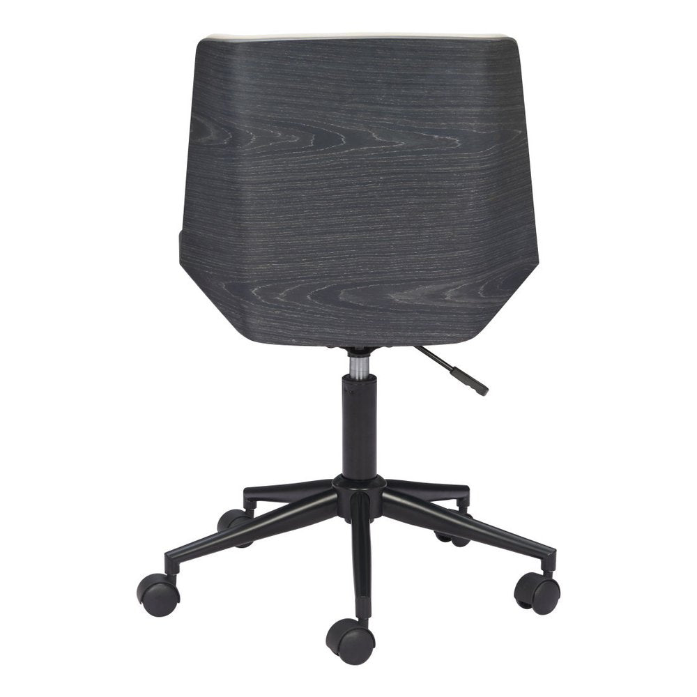 White Adjustable Height Rolling Office Chair