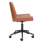 White Adjustable Height Rolling Office Chair