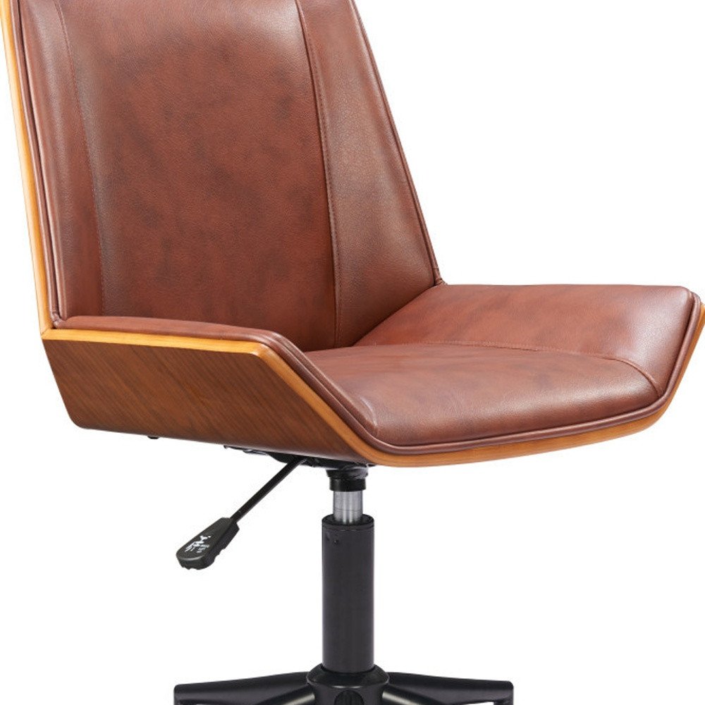 White Adjustable Height Rolling Office Chair