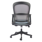 Gray and Black Adjustable Height Swivel Rolling Office Chair