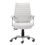 Black and Silver Adjustable Height Swivel Rolling Office Chair