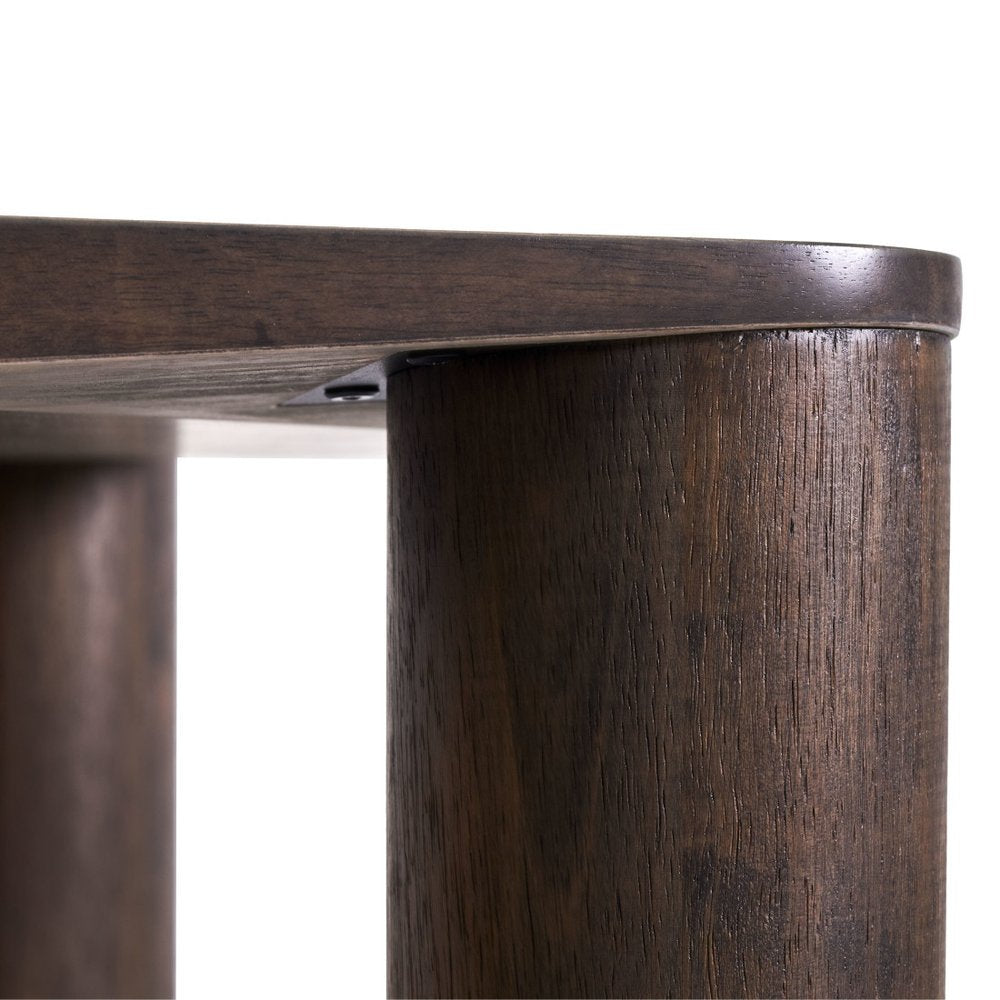 79" Espresso Solid Wood Dining Table