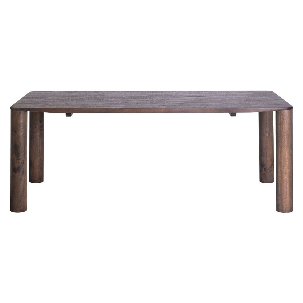 79" Espresso Solid Wood Dining Table