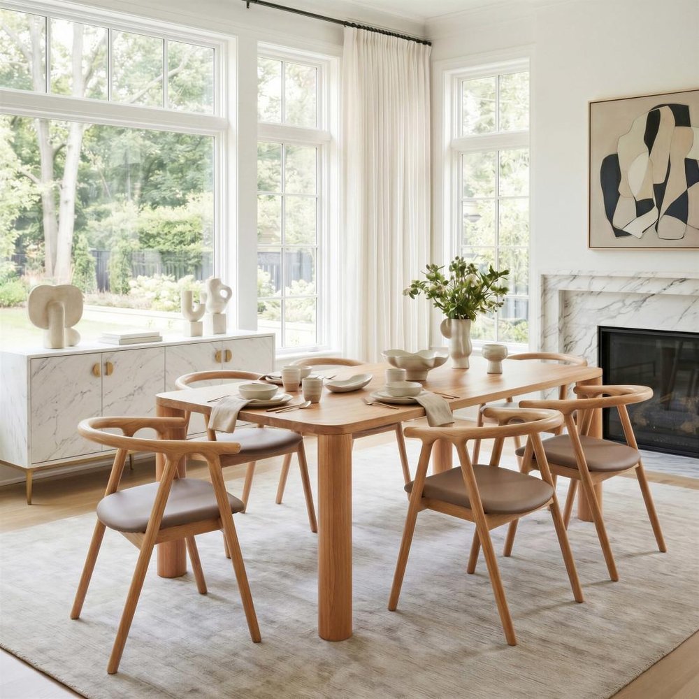 79" Espresso Solid Wood Dining Table