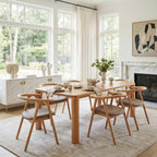 79" Espresso Solid Wood Dining Table