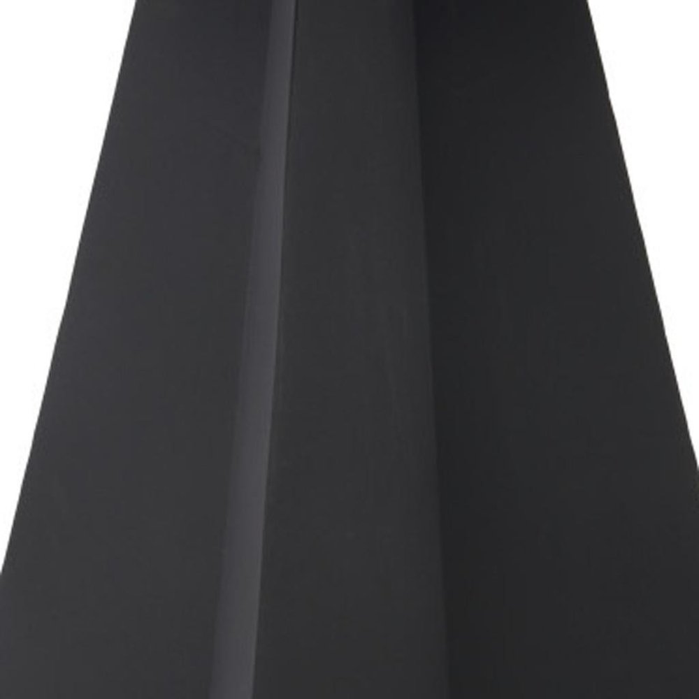79" White and Black Sintered Stone and Steel Double Pedestal Base Dining Table
