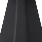 79" White and Black Sintered Stone and Steel Double Pedestal Base Dining Table