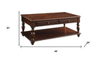 48" Walnut Wood Lift Top Coffee Table