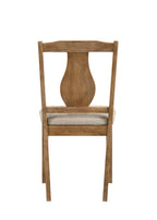 Five Piece Oak Solid Wood Dining Set with Four Chairs