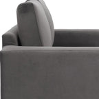 63" Gray Velvet Sleeper Sofa