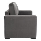 63" Gray Velvet Sleeper Sofa
