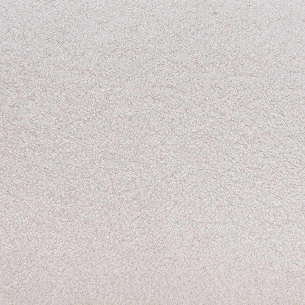 93" Cream Upholstered Curved Sofa