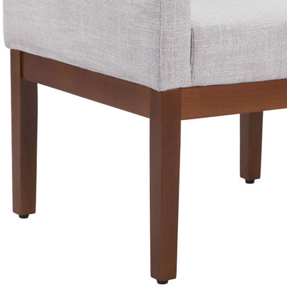 Gray and Black Upholstered Dining Arm Chair
