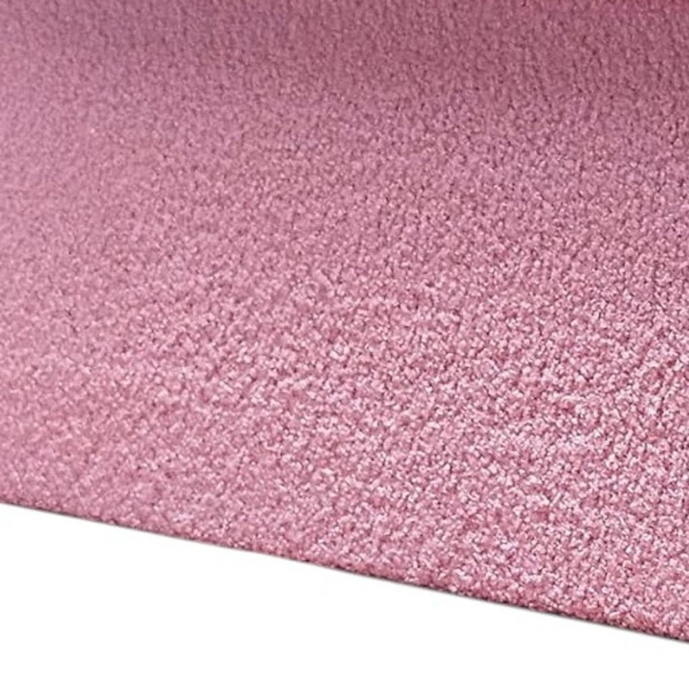 30" Pink Boucle Ottoman With Storage