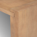 48" Natural Solid Wood Sled Coffee Table