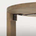 48" Natural Solid Wood Oval Coffee Table