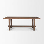 84" Taupe Dining Table