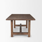 84" Taupe Dining Table