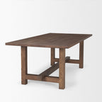 84" Taupe Dining Table