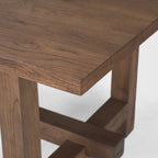 84" Taupe Dining Table