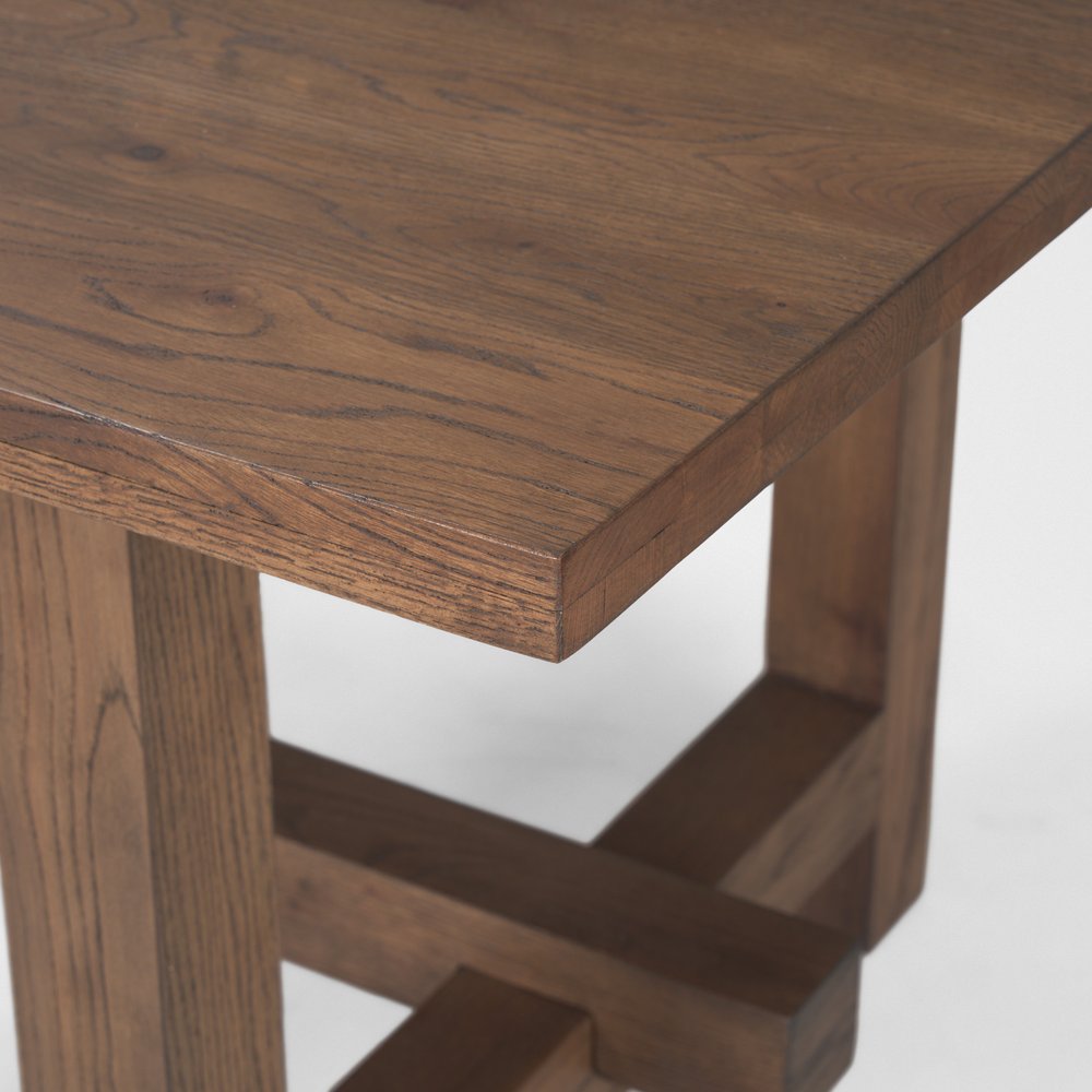 84" Taupe Dining Table