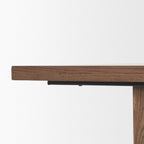 84" Taupe Dining Table
