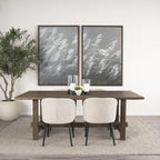84" Taupe Dining Table