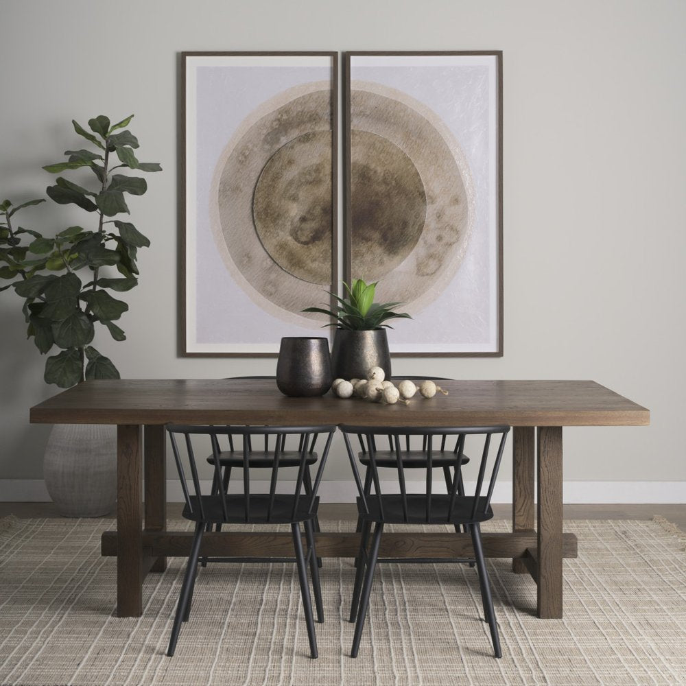 84" Taupe Dining Table